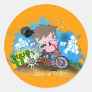 Tricycle Ronde Sticker