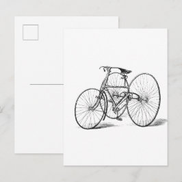Tricycle tekening briefkaart