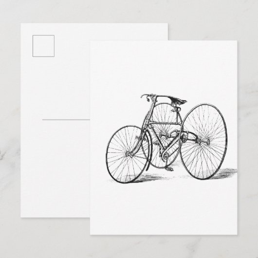 Tricycle tekening briefkaart (Voorkant / Achterkant)