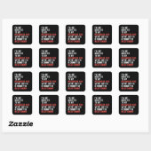 Tricycle Triker ligfiets Trike Funny Vierkante Sticker (Vel)
