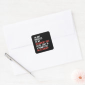 Tricycle Triker ligfiets Trike Funny Vierkante Sticker (Envelop)