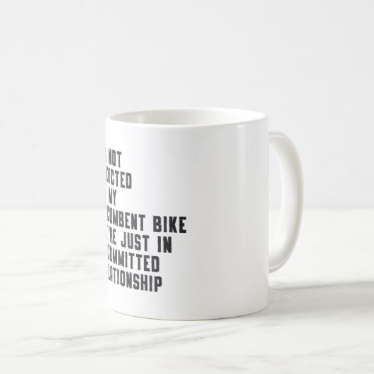 Tricycle Triker ligfiets Trike Retro Koffiemok (Voorkant rechts)