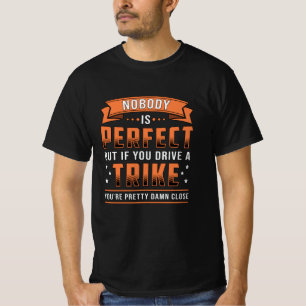 Tricycle Triker Niemand is perfect  Retro T-shirt