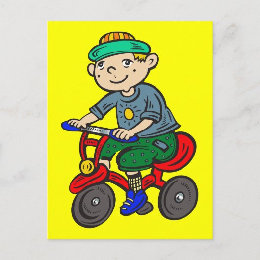 Tricycle voor bootsen briefkaart (Voorkant)