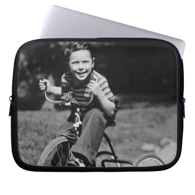 Tricycle voor bootsen laptop sleeve (Voorkant)