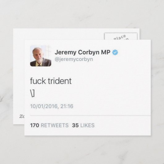 Trident Briefkaart (Voorkant / Achterkant)