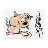 Trident de kat geïllustreerde magneet 01 (Horizontaal)