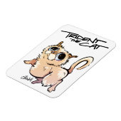 Trident de kat geïllustreerde magneet 01 (Linkerzijde)
