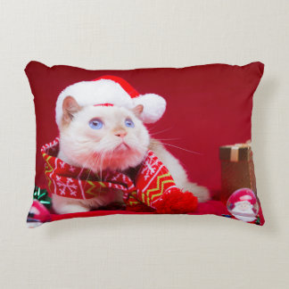 Trident de kerstpiloot Cat Accent Kussen