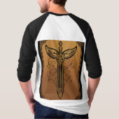 Trident een ontwerp t-shirt (Achterkant)