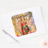 Tridevi-Stickers Vierkante Sticker (Envelop)