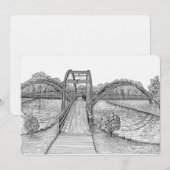 Tridge-uitnodigingen - Midland Michigan Kaart (Voorkant / Achterkant)