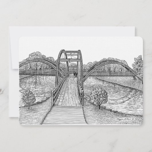 Tridge-uitnodigingen - Midland Michigan Kaart (Voorkant)