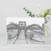 Tridge-uitnodigingen - Midland Michigan Kaart (Staand voorkant)