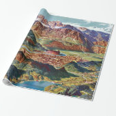  Trient en de kaart van Brenta Dolomites Italië Cadeaupapier (Uitgerold)