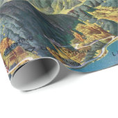  Trient en de kaart van Brenta Dolomites Italië Cadeaupapier (Rol Hoek)