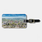 Trier Cityscape Panorama Moselle Germany Souvenir Bagagelabel (Voorkant horizontaal)