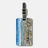 Trier Cityscape Panorama Moselle Germany Souvenir Bagagelabel (Voorkant verticaal)