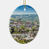 Trier Cityscape Panorama Moselle Germany Souvenir Keramisch Ornament (Rechts)