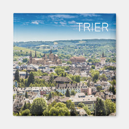 Trier Cityscape Panorama Moselle Germany Souvenir Magneet