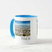 Trier Cityscape Panorama Moselle Germany Souvenir Mok (Voorkant links)