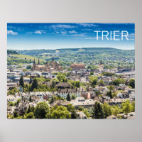 Trier Cityscape Panorama Moselle Germany Souvenir
