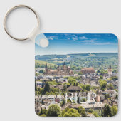Trier Cityscape Panorama Moselle Germany Souvenir Sleutelhanger (Voorkant)