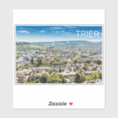 Trier Cityscape Panorama Moselle Germany Souvenir Sticker (Vel)