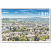 Trier Cityscape Panorama Moselle Germany Souvenir Sticker (Voorkant)