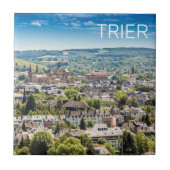 Trier Cityscape Panorama Moselle Germany Souvenir Tegeltje (Voorkant)