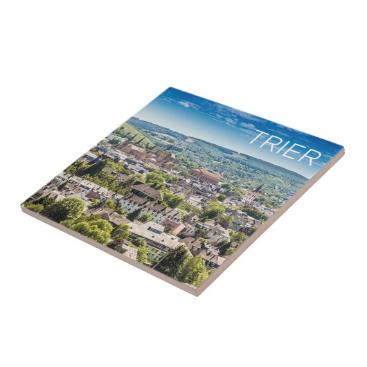 Trier Cityscape Panorama Moselle Germany Souvenir Tegeltje (Zijkant)