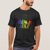 Trier Pride Skyline Pride Parade Trier T-shirt (Voorkant)
