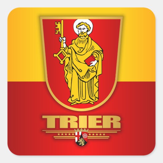 Trier Vierkante Sticker (Voorkant)