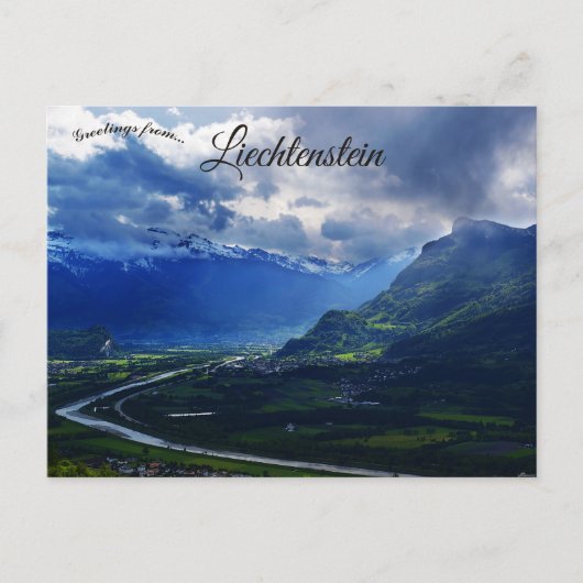 Triesenberg Liechtenstein Briefkaart (Voorkant)