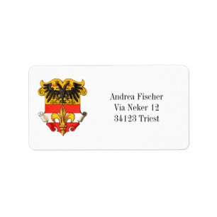 Triëst Coat of Arms 1467-1919 Adres Etiket