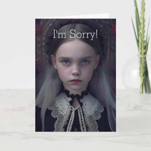 TRIEST GEZICHT SORRY KAART VOOR IEDEREEN (Voorkant)