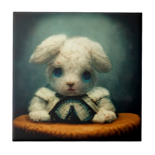 triest konijn tegeltje