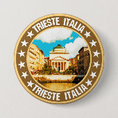 Triëst Ronde Button 7,6 Cm (Voorkant)