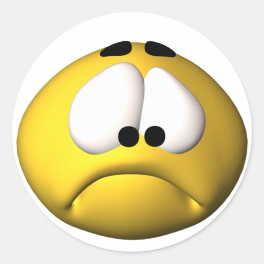 triest ronde sticker (Voorkant)