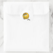 Triest - toon ronde sticker (Tas)