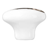 Triest zwart labrador retriever hond huisdier keramische knop (Zijkant)