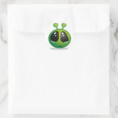 trieste alien ronde sticker (Tas)