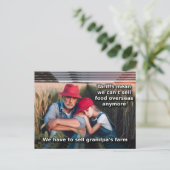 Trieste boeren - Tarieven - Verkoop van het boerde Briefkaart (Staand voorkant)