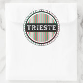 Trieste City Pride Embleem – Italiaanse identiteit Ronde Sticker (Tas)