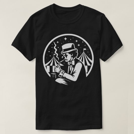 Trieste clown in het circus t-shirt (Design voorkant)