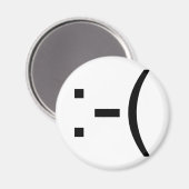 Trieste Emoticon! nerd producten! Magneet (Voorkant / Achterkant)