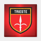 Trieste Flag Magneet (Voorkant)