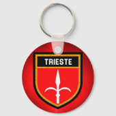 Trieste Flag Sleutelhanger (Voorkant)