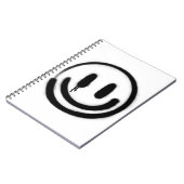 Trieste glimlach emoji notitieboek (Linkerzijde)