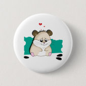 trieste hamster ronde button 5,7 cm (Voorkant)